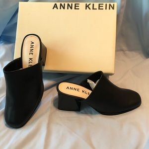 Brand new Anne Klein black mules
